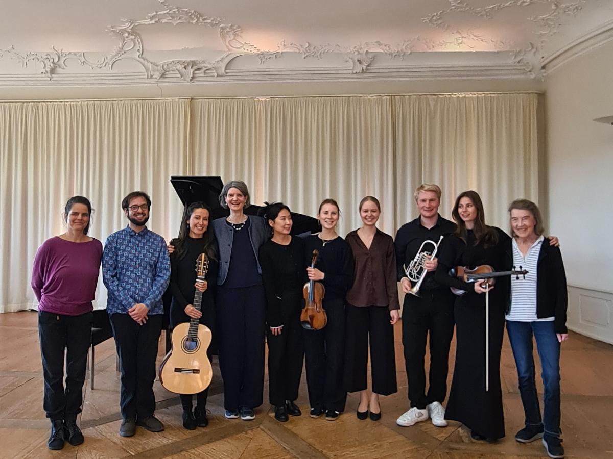 Musikstudierende und Dozierende des Kurses „In der Ruhe liegt die Kraft“