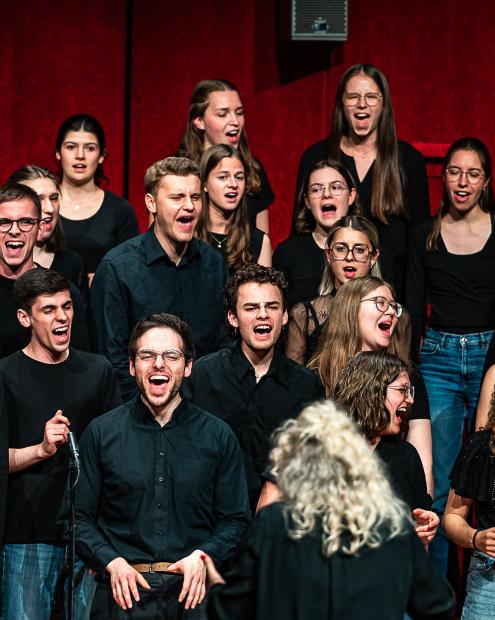 Popchor der HMDK Stuttgart unter der Leitung von Salome Tendies.