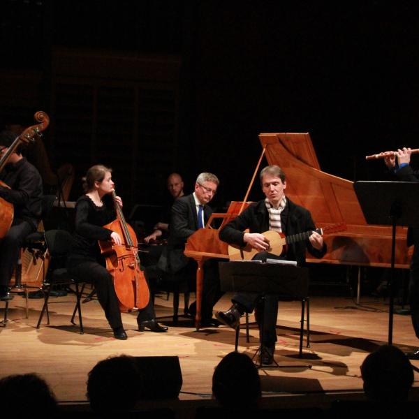 Ensmble mit Jon Laukvik, Johannes Monno und Hans-Joachim Fuss bei der Investitur von Dr. Regula Rapp