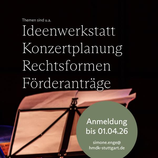 Seminar: Projektmangement für Musiker*innen