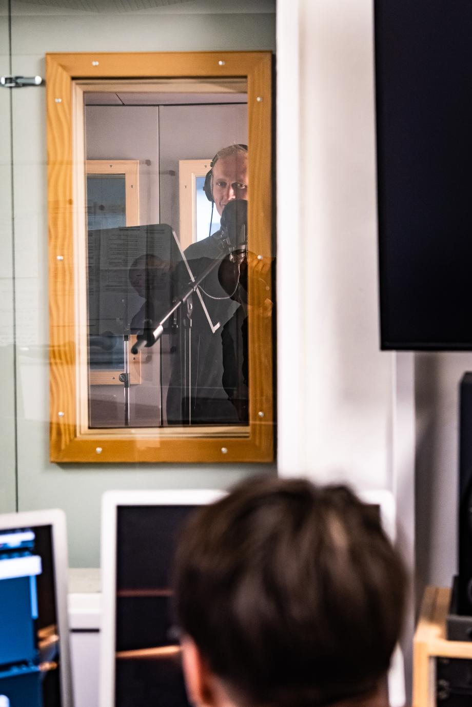 Aufnahmen in Sprecher*innenkabine