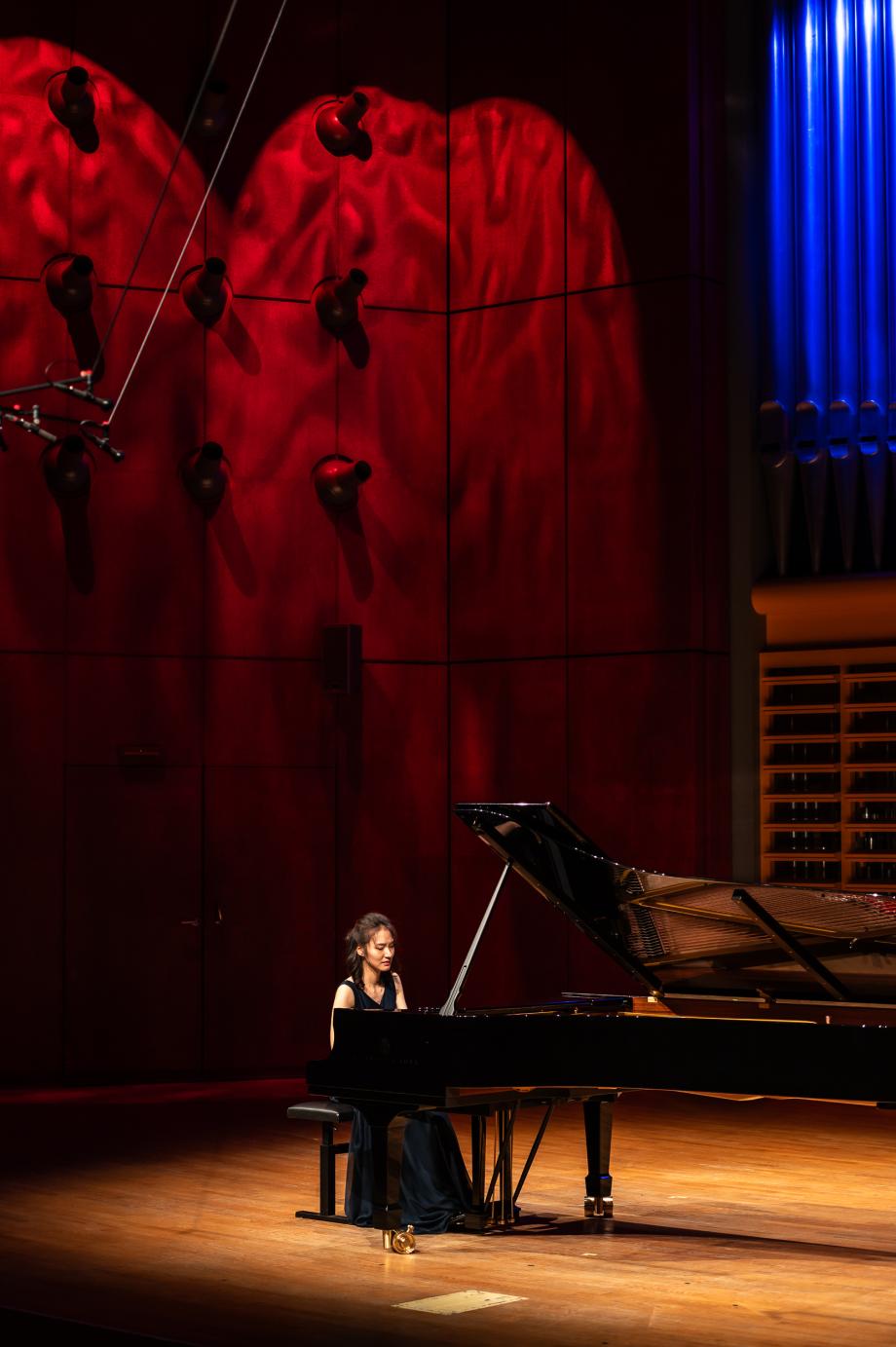 Prof.in Franziska Lee bei ihrem Antrittskonzert.