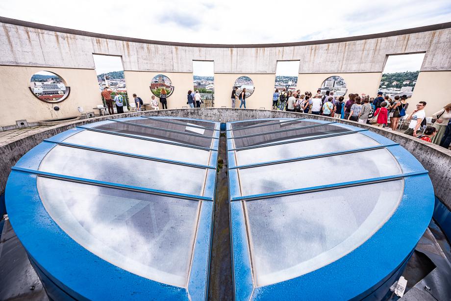 Dachterrasse des Turms der HMDK.
