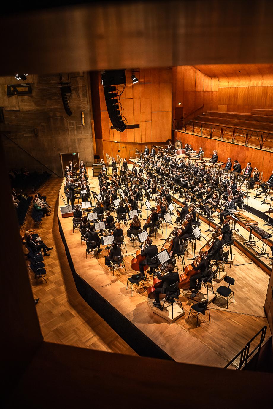 Das HSO während der Aufführung, aufgenommen aus dem rechten ang.