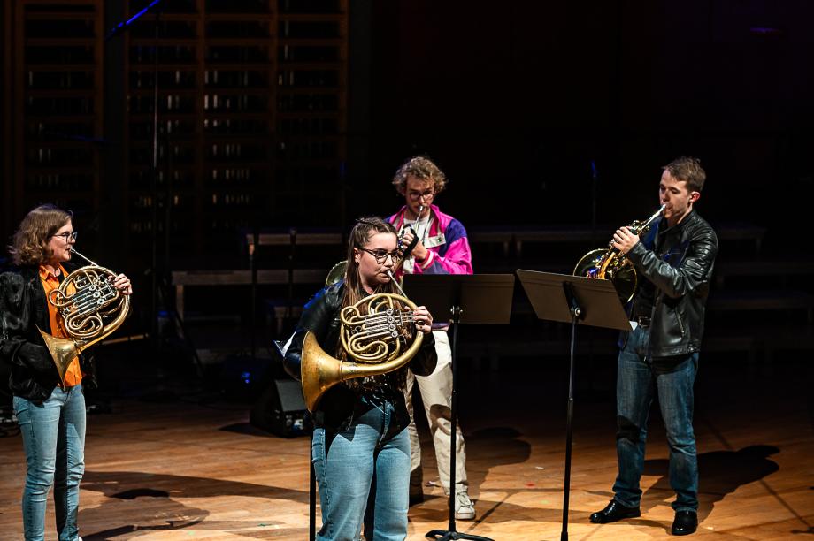 Schulmusikkonzert 2024: Bläser*innen.