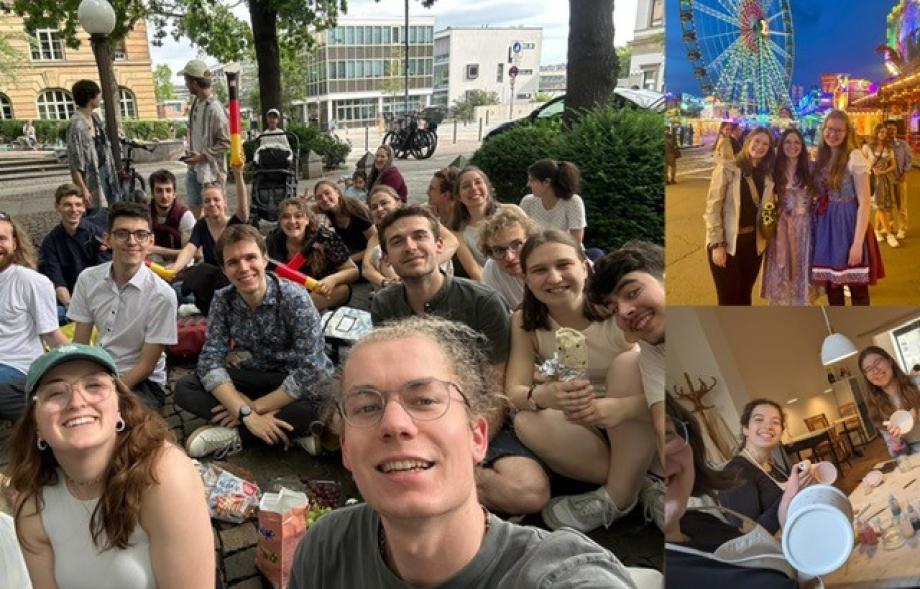 Foto-Collage von Ausflügen der Studierenden.