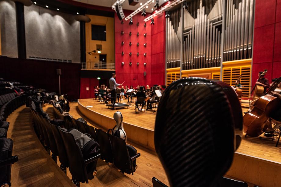 Probe HochschulSinfonieOrchester.