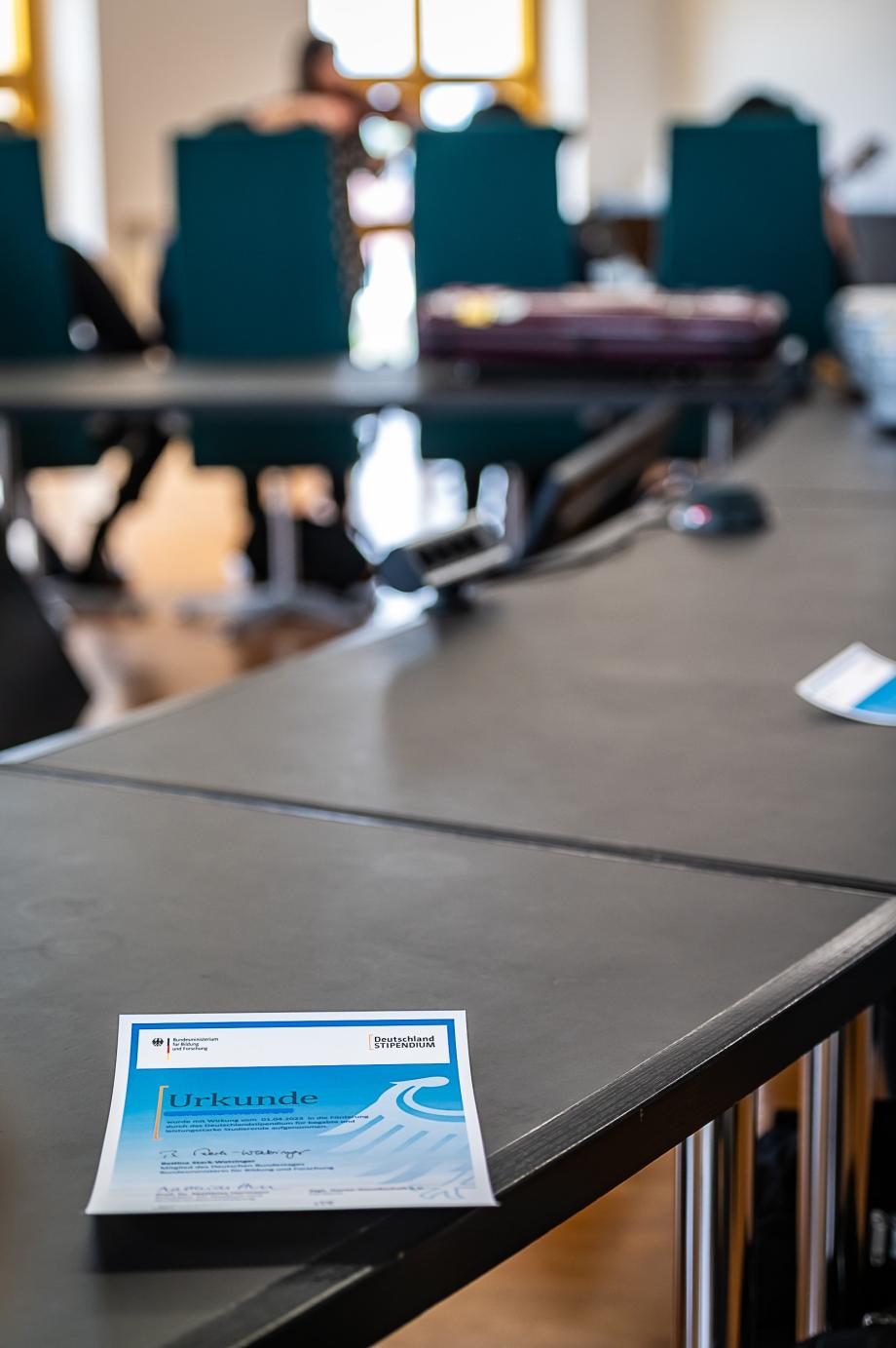 Urkunde Deutschland-Stipendium