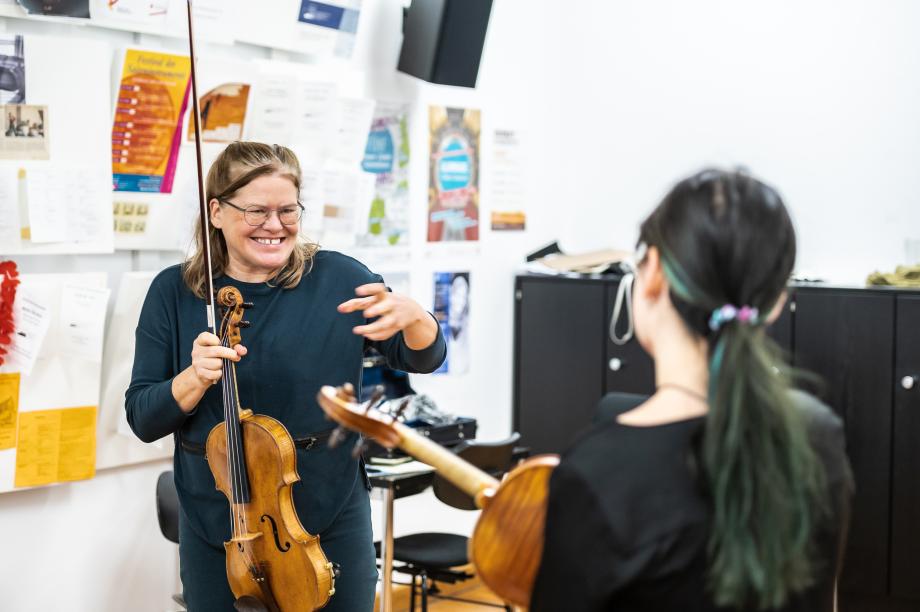 Students and teachers of the Bachelor of Music - Strings, Harp