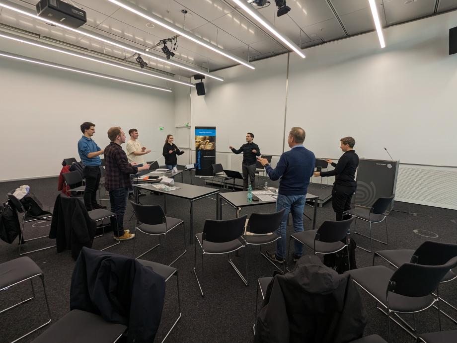 Übungssituation Blasorchesterleitung.