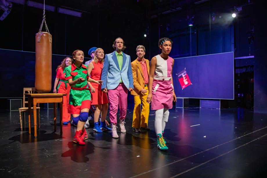 Ensemblefoto auf der Bühne