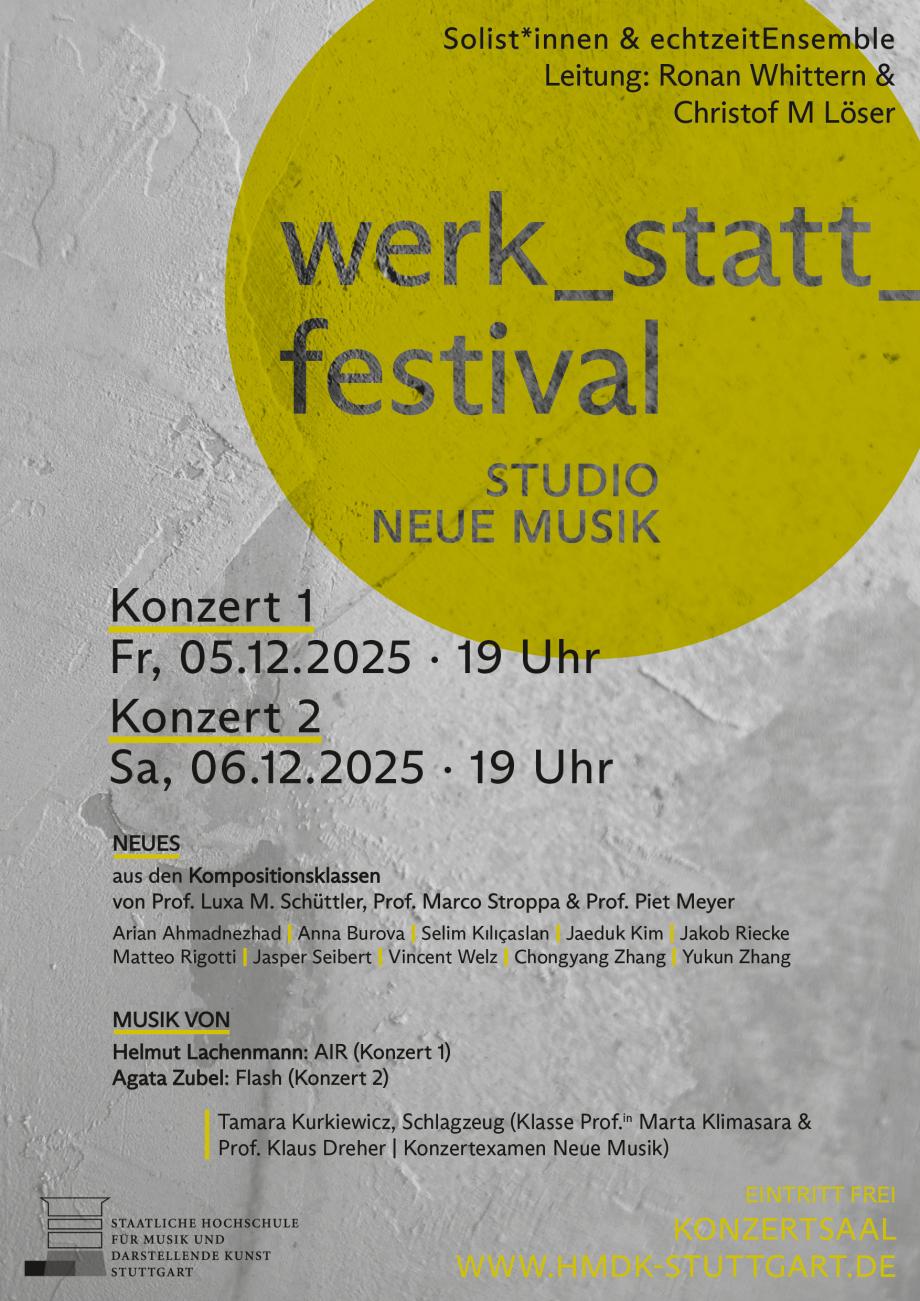 Plakatmotiv des werk_stattt_festivals Dezember 2025