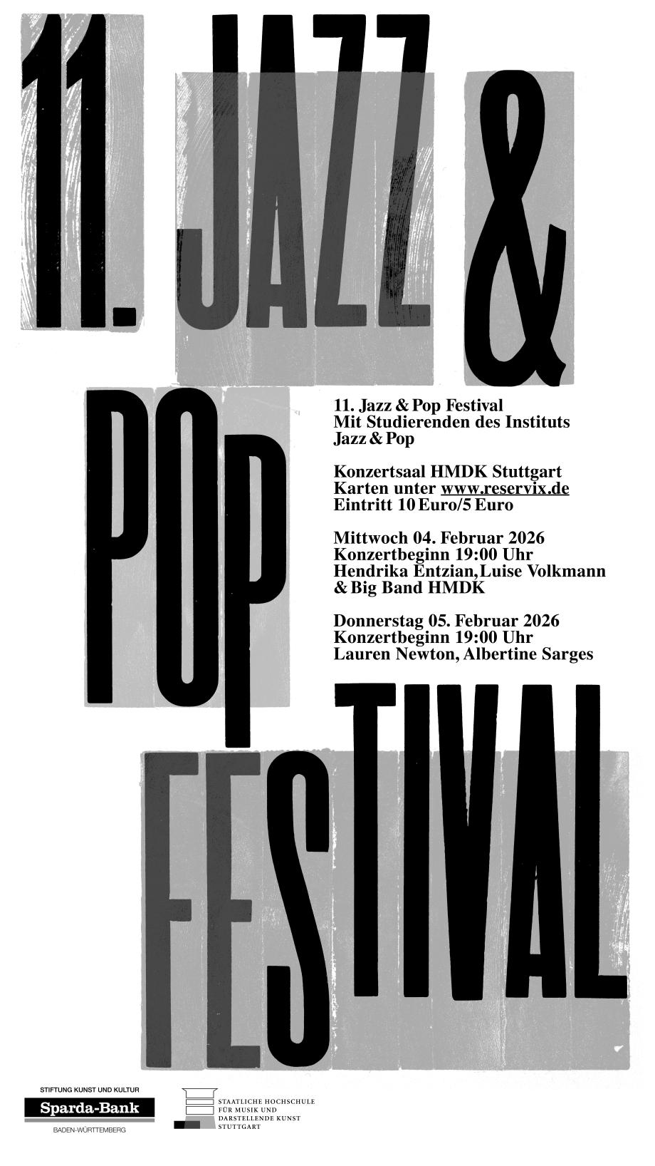 Grafisches Motiv des 11. Jazz & Pop Festival 