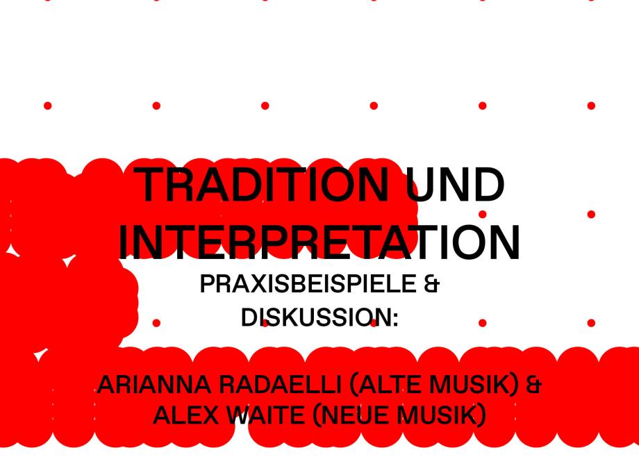 Grafisches Motiv „Tradition und In­ter­pre­ta­ti­on“