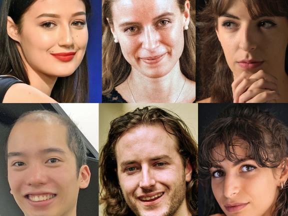 Eine Bildcollage mit den beteiligten Studierenden des Klavierkonzertes.