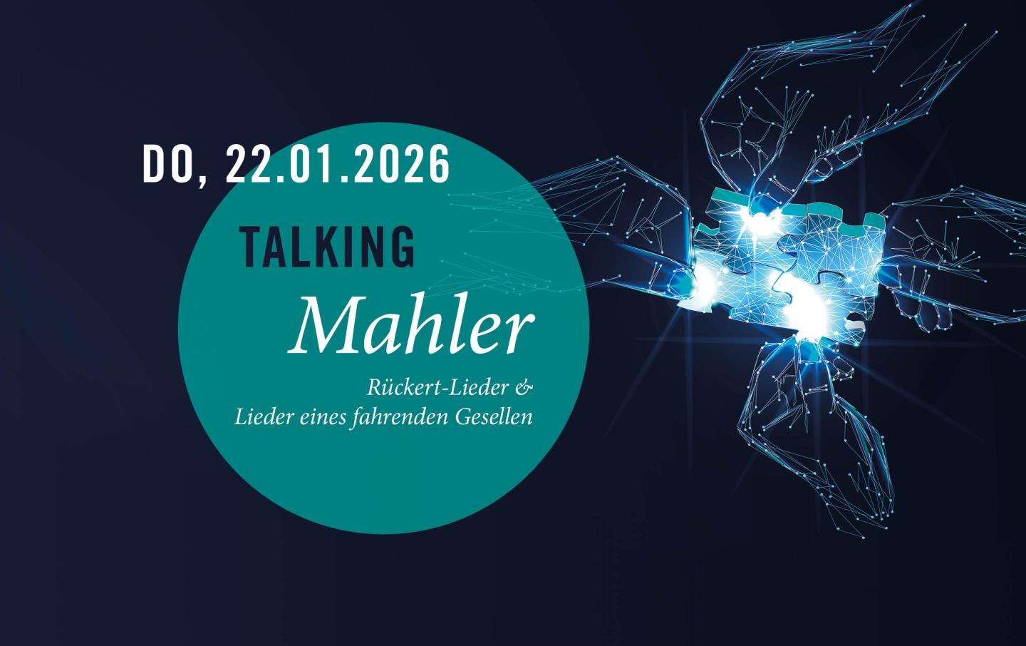 Grafische Darstellung der Veranstaltung „Talking Mahler“